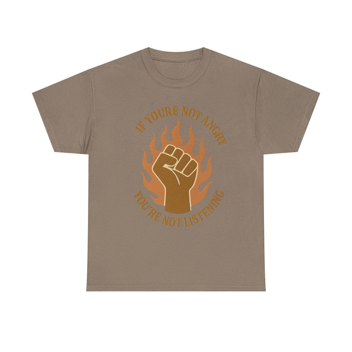 Resistance Fist Unisex Tee, Awareness Flame Graphic Shirt, Unapologetic Rage Cotton Tshirt, Protest Activist Top, Social Justice Gift,