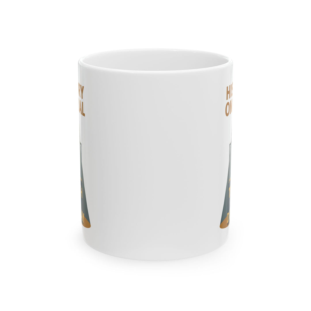 History on Trial Mug – Truth on Display Activist Coffee Cup