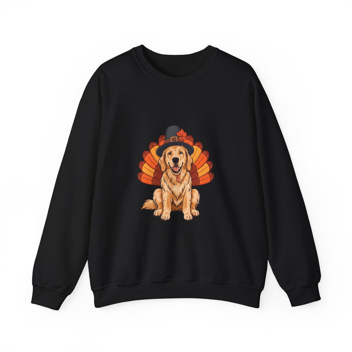 Golden Retriever Thanksgiving Sweatshirt | Cute Turkey Dog Fall Crewneck- Ten & Timber