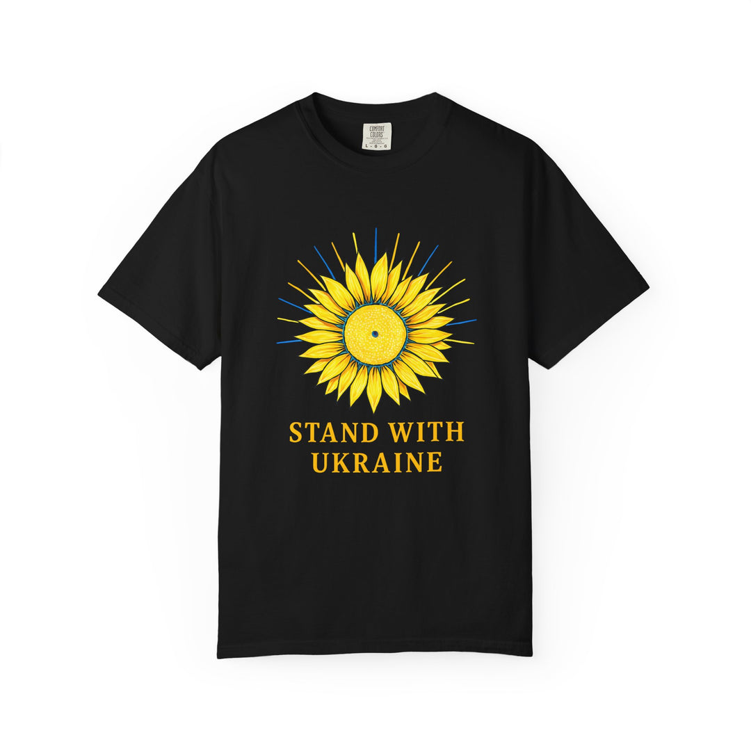 Stand With Ukraine Sunflower T-Shirt – Solidarity & Support Graphic Tee- Ten & Timber