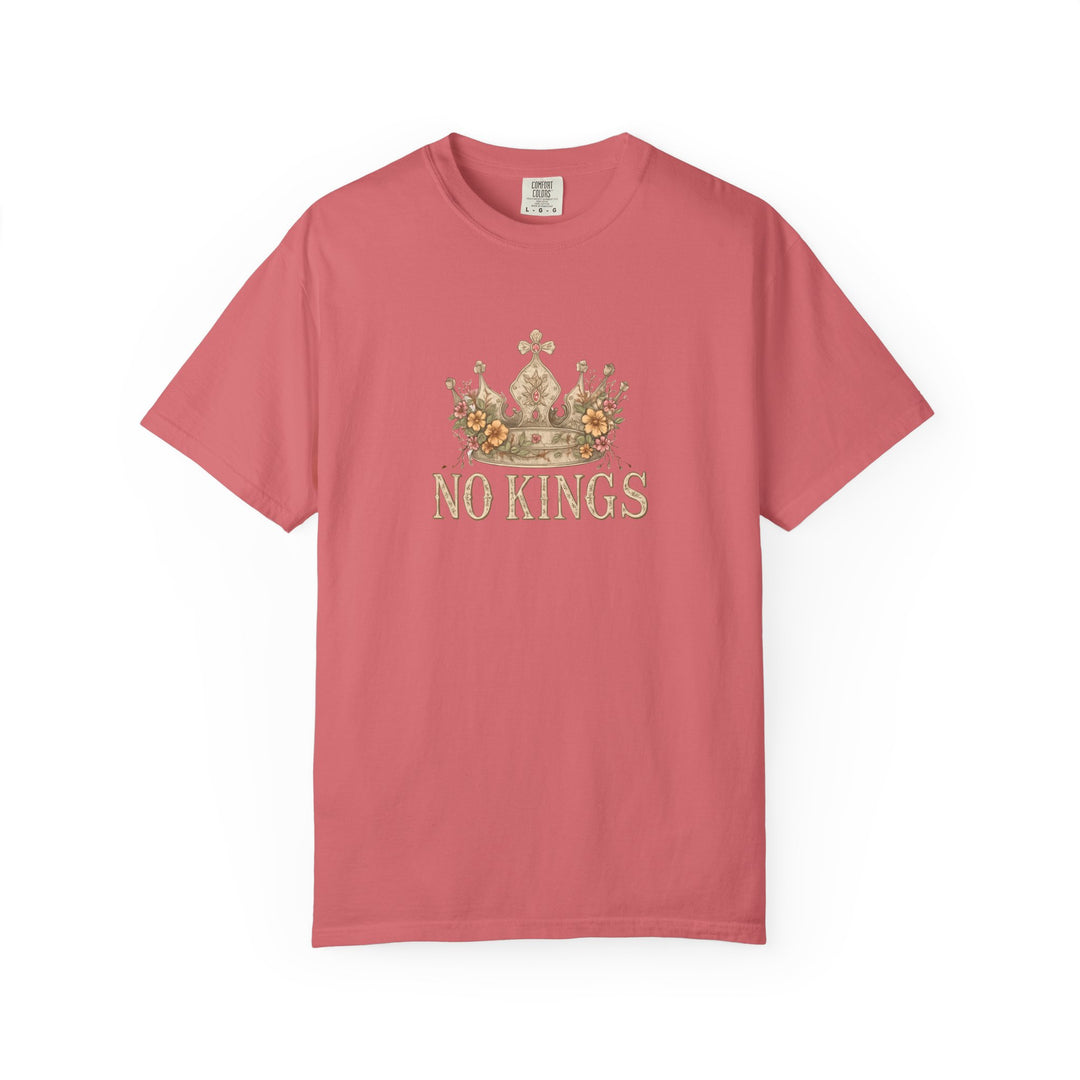 No Kings T-Shirt | Anti-Monarchy Crown Graphic Tee- Ten & Timber