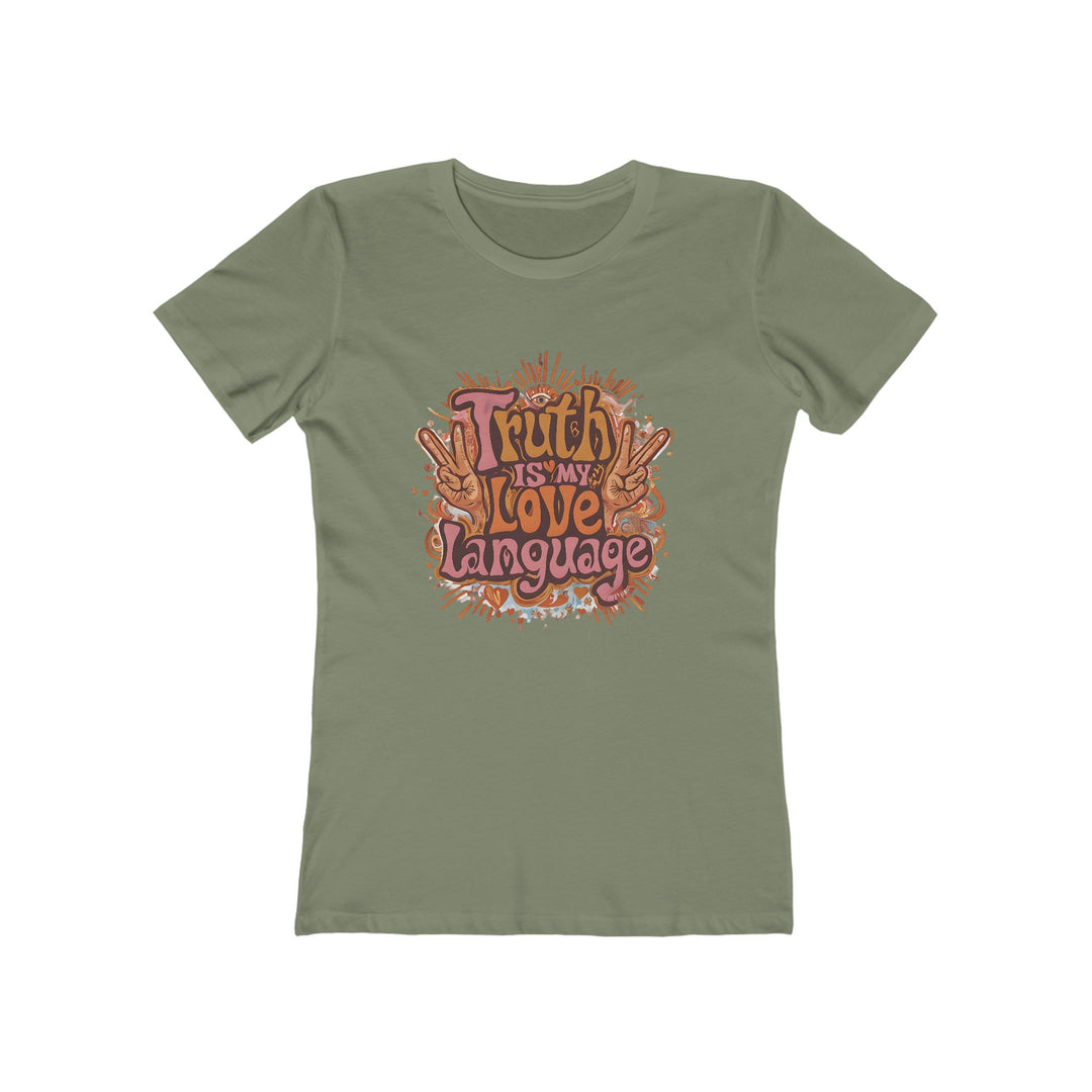 Truth Is My Love Language T-Shirt | Retro Peace Activist Graphic Tee