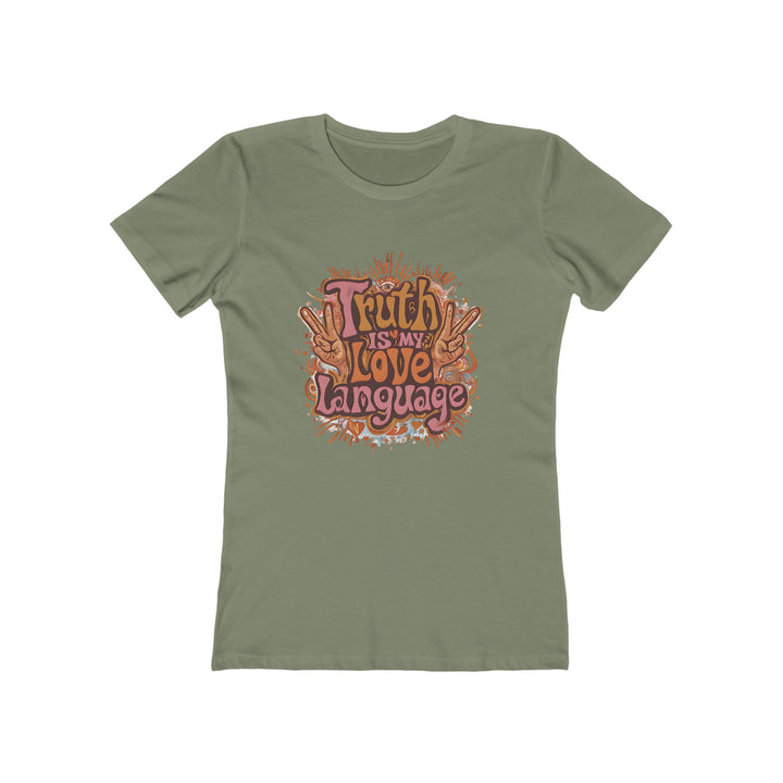 Truth Is My Love Language T-Shirt | Retro Peace Activist Graphic Tee