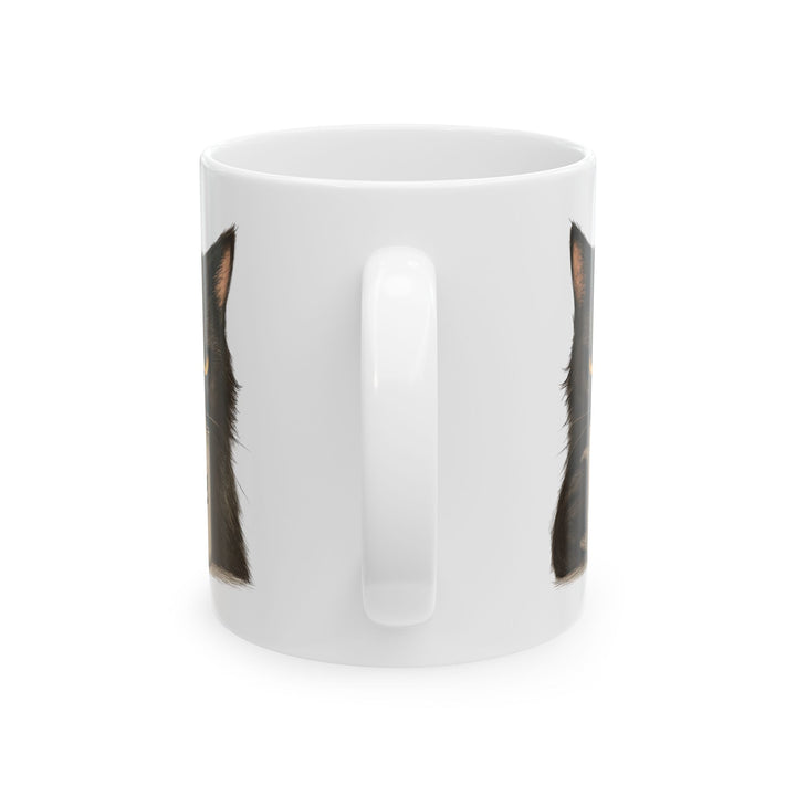 Funny Grumpy Cat 'Nope' Mug Sarcastic Coffee Cup Cute Black Cat Lover Gift