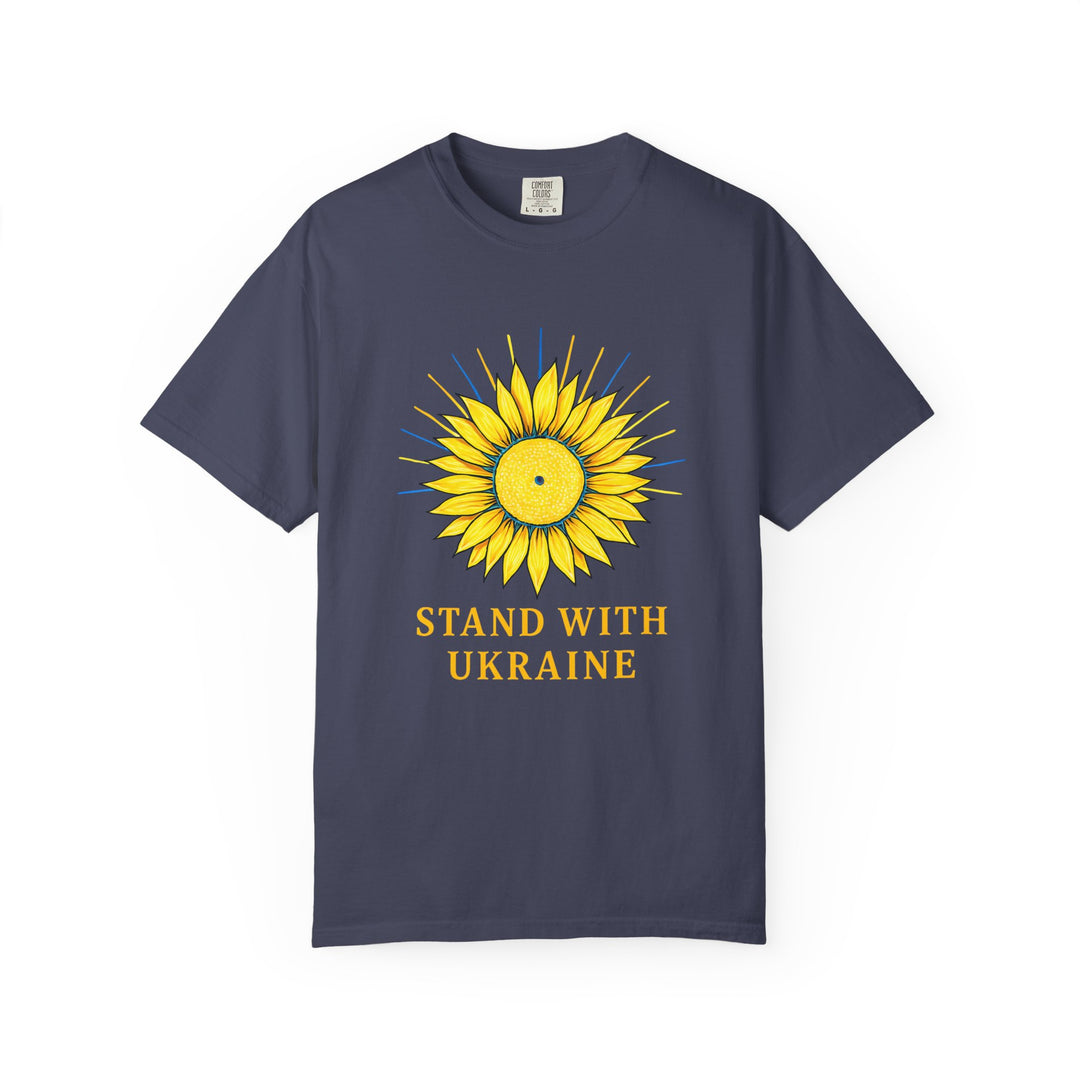 Stand With Ukraine Sunflower T-Shirt – Solidarity & Support Graphic Tee- Ten & Timber