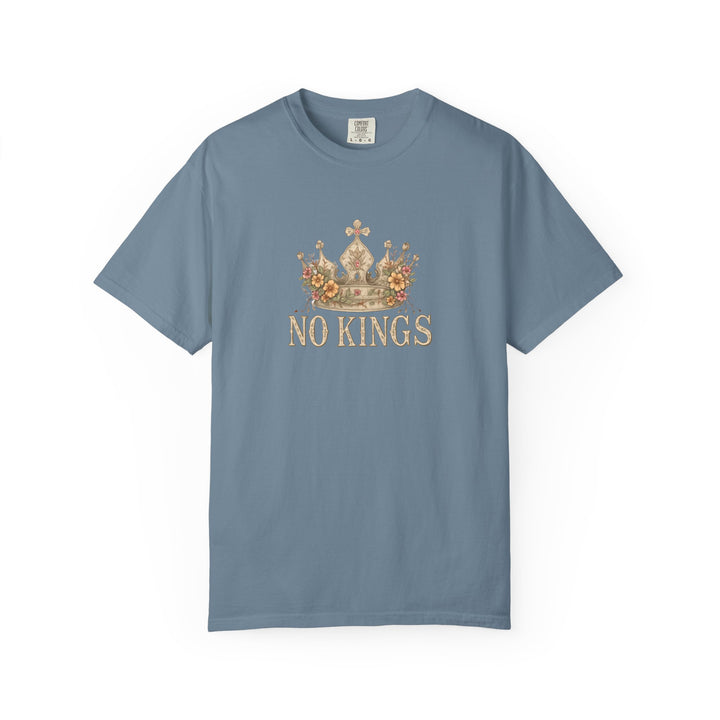 No Kings T-Shirt | Anti-Monarchy Crown Graphic Tee- Ten & Timber