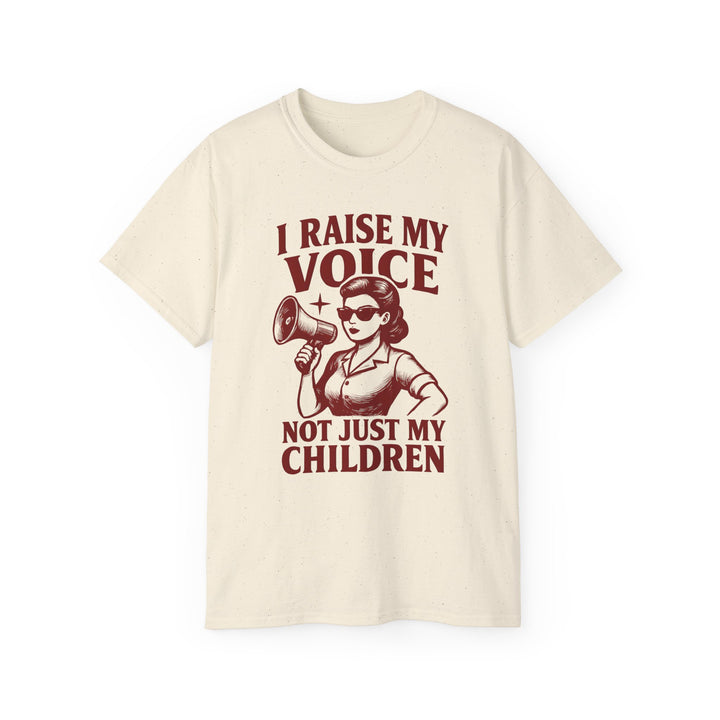Vintage Megaphone Mom Tee, Retro Power Parenting Shirt, Activist Mother T-Shirt, Feminist Protest Top, Unisex Cotton Tee- Ten & Timber