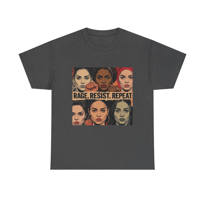 Rage Resist Repeat TShirt Feminist Protest Graphic Tee  Empowerment Shirt for Women  Bold Social Justice Apparel