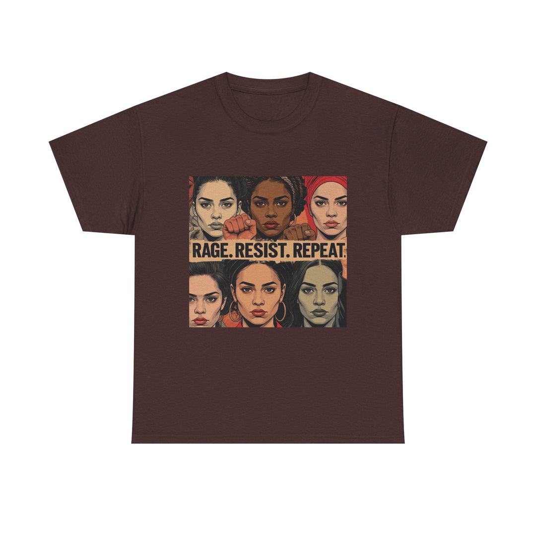Rage Resist Repeat TShirt Feminist Protest Graphic Tee  Empowerment Shirt for Women  Bold Social Justice Apparel