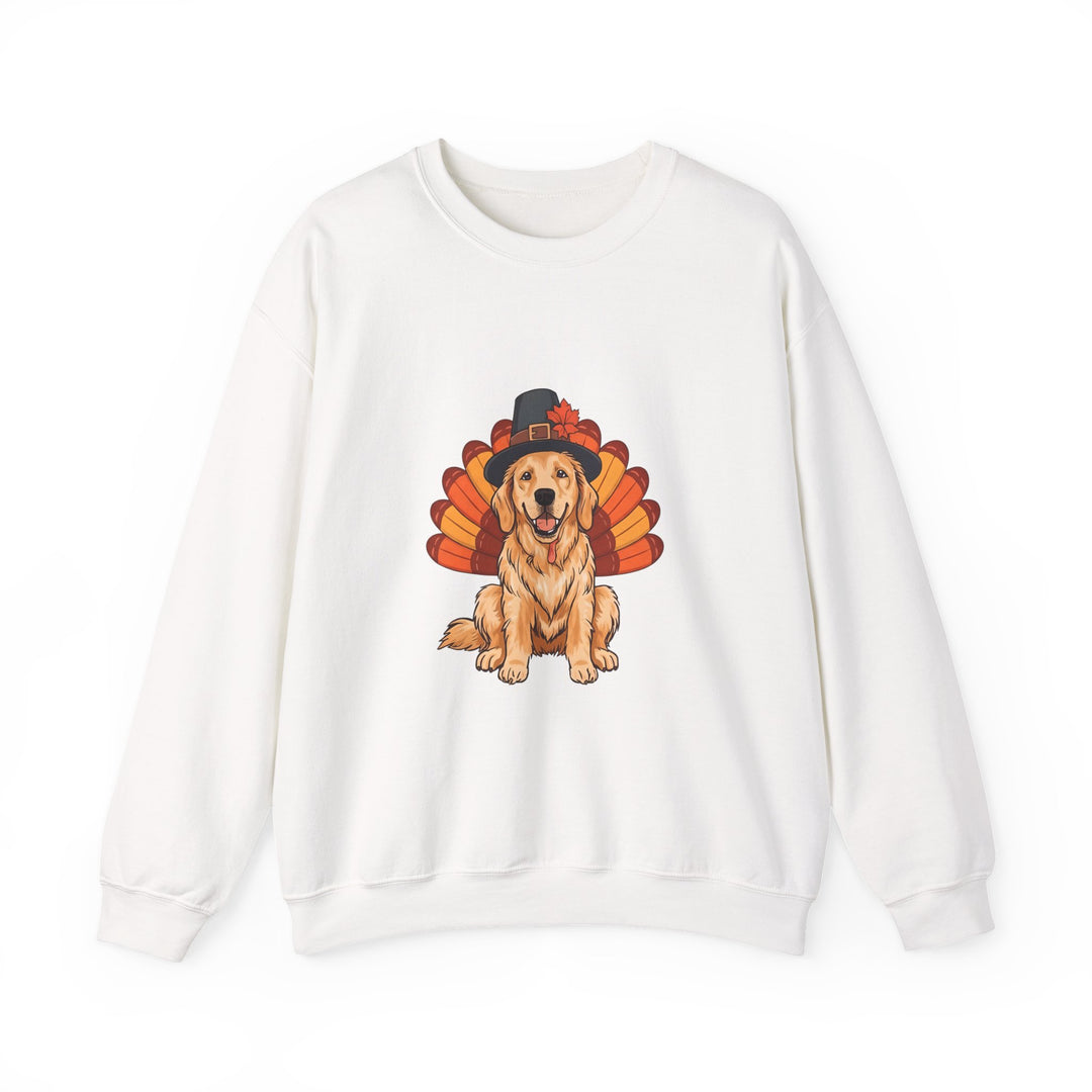 Golden Retriever Thanksgiving Sweatshirt | Cute Turkey Dog Fall Crewneck- Ten & Timber