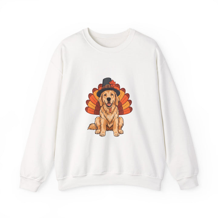 Golden Retriever Thanksgiving Sweatshirt | Cute Turkey Dog Fall Crewneck- Ten & Timber
