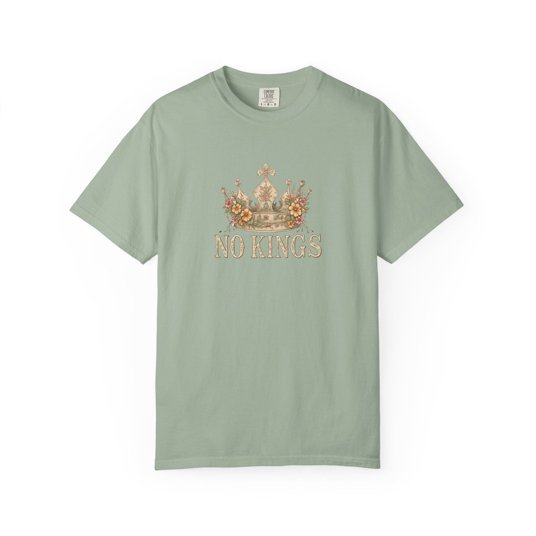 No Kings T-Shirt | Anti-Monarchy Crown Graphic Tee- Ten & Timber