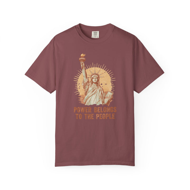 Power Belongs to the People T-Shirt Vintage Statue of Liberty Protest Tee- Ten & Timber