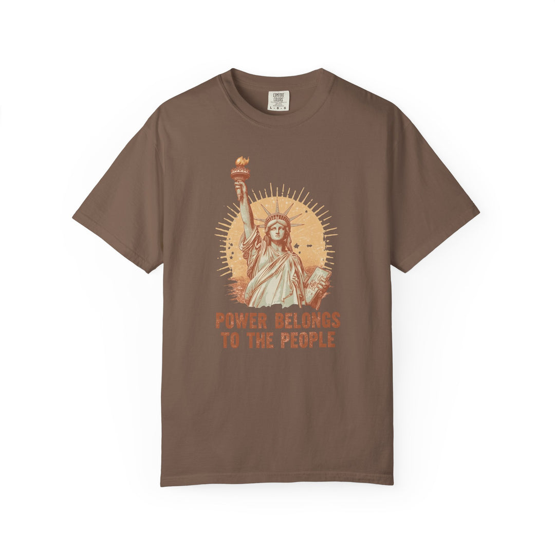 Power Belongs to the People T-Shirt Vintage Statue of Liberty Protest Tee- Ten & Timber