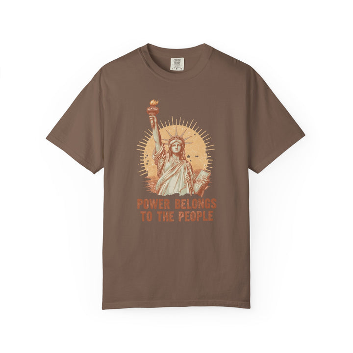 Power Belongs to the People T-Shirt Vintage Statue of Liberty Protest Tee- Ten & Timber
