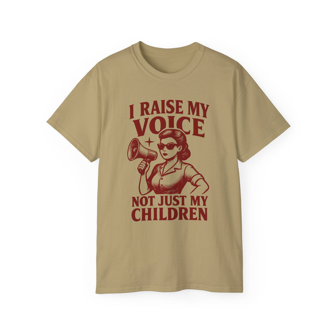Vintage Megaphone Mom Tee, Retro Power Parenting Shirt, Activist Mother T-Shirt, Feminist Protest Top, Unisex Cotton Tee- Ten & Timber