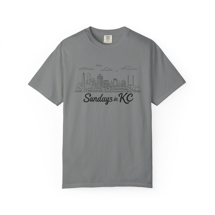 Sundays in KC Shirt Kansas City Football Skyline TShirt for Game Day Fans- Ten & Timber