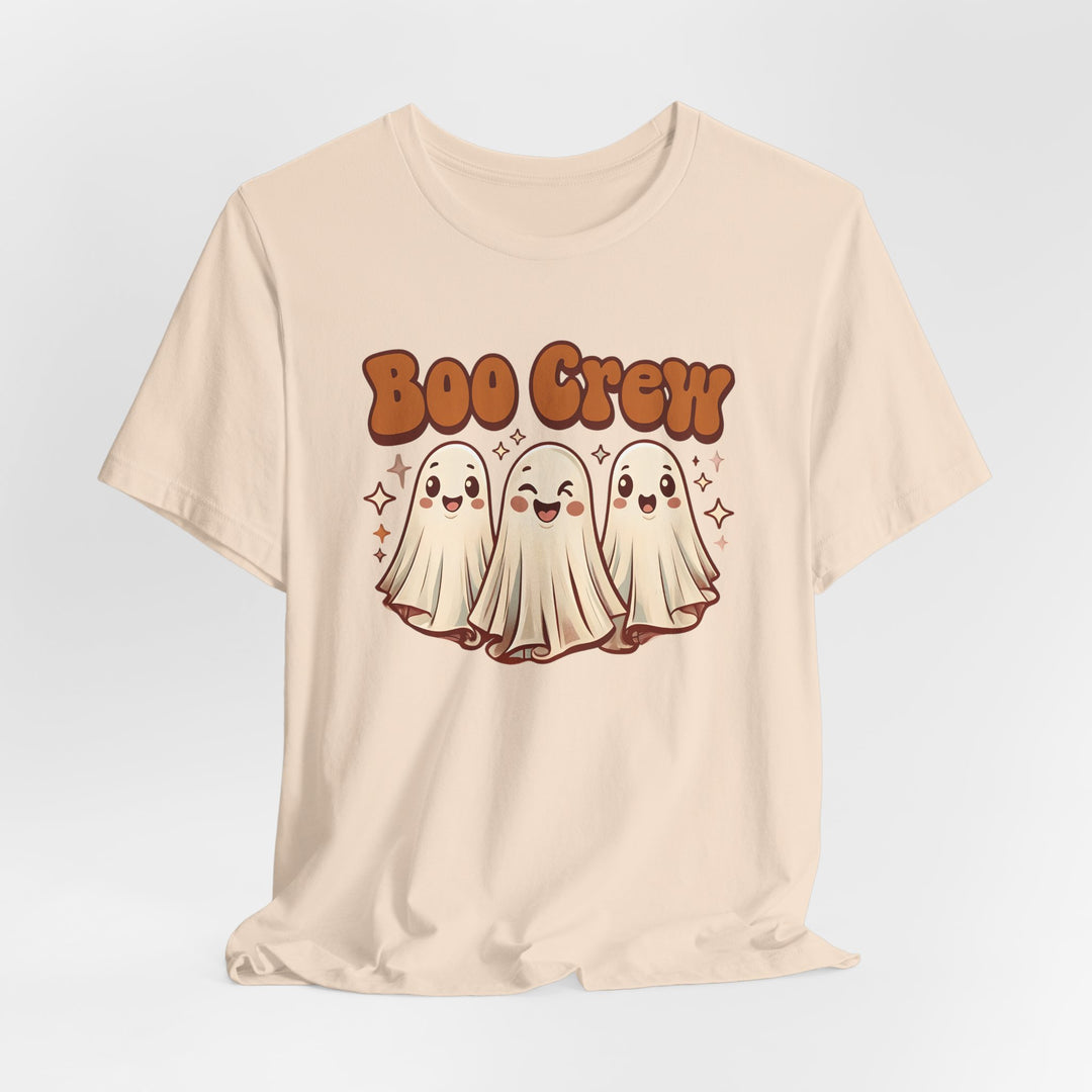 Boo Crew Halloween T-Shirt Cute Retro Ghost Friends Graphic Tee, Spooky Season Shirt, Fall Pumpkin Patch Outfit- Ten & Timber