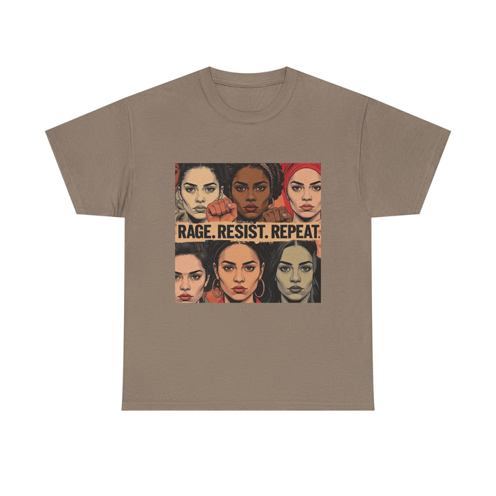Rage Resist Repeat TShirt Feminist Protest Graphic Tee  Empowerment Shirt for Women  Bold Social Justice Apparel