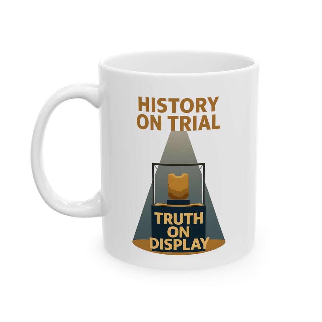 History on Trial Mug – Truth on Display Activist Coffee Cup- Ten & Timber