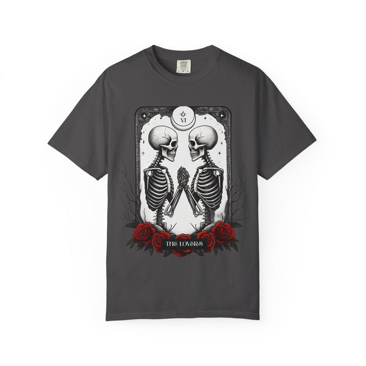 The Lovers Tarot Card Skeleton T-Shirt Gothic Romance Tarot Tee- Ten & Timber