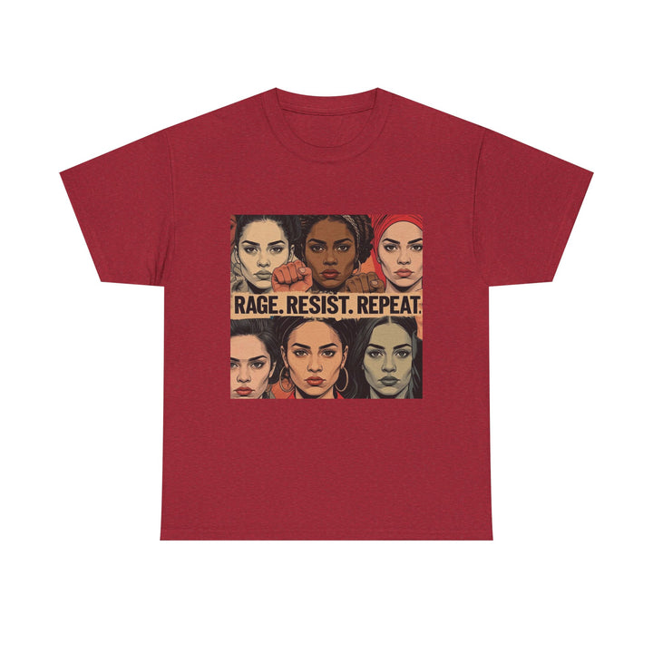 Rage Resist Repeat TShirt Feminist Protest Graphic Tee  Empowerment Shirt for Women  Bold Social Justice Apparel