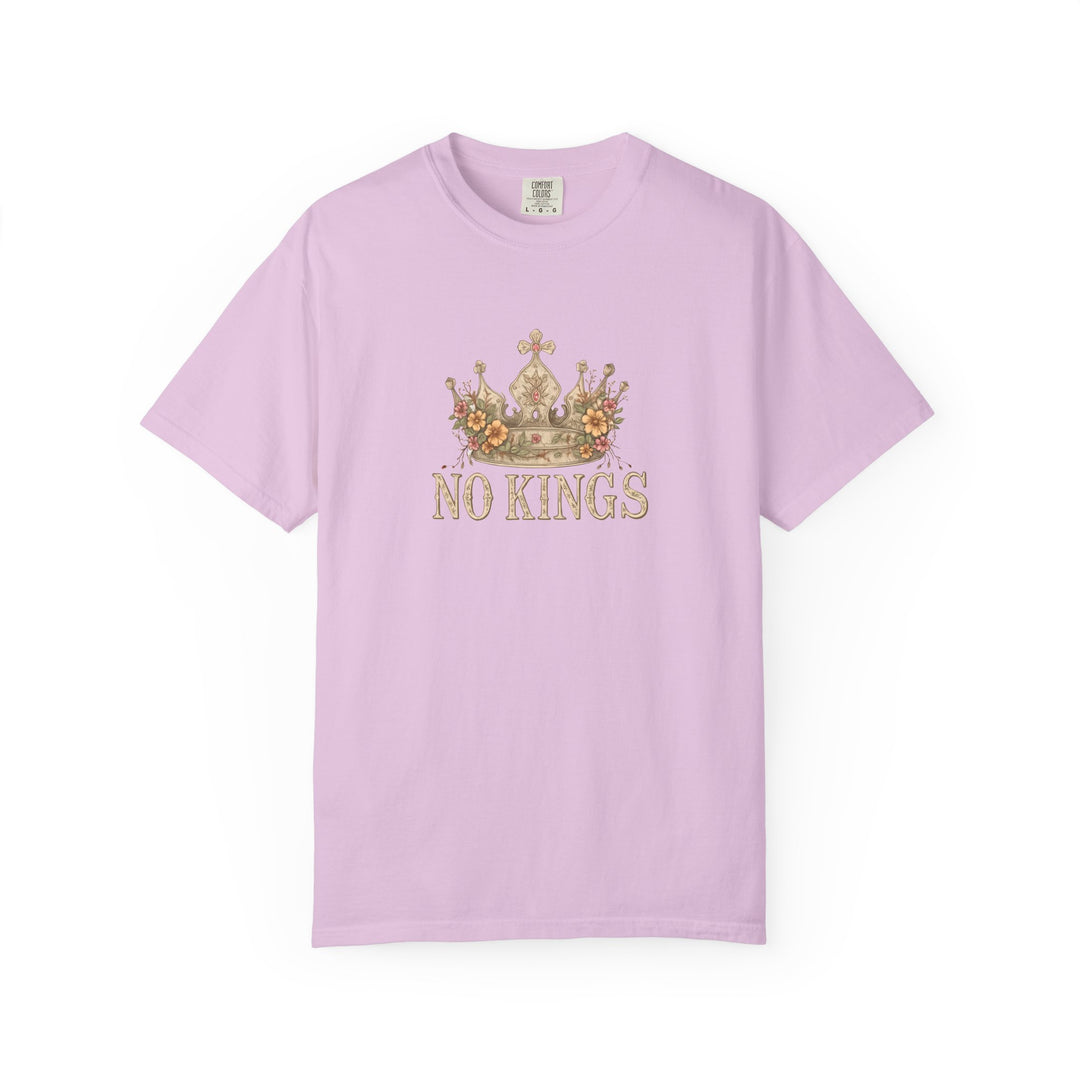 No Kings T-Shirt | Anti-Monarchy Crown Graphic Tee- Ten & Timber