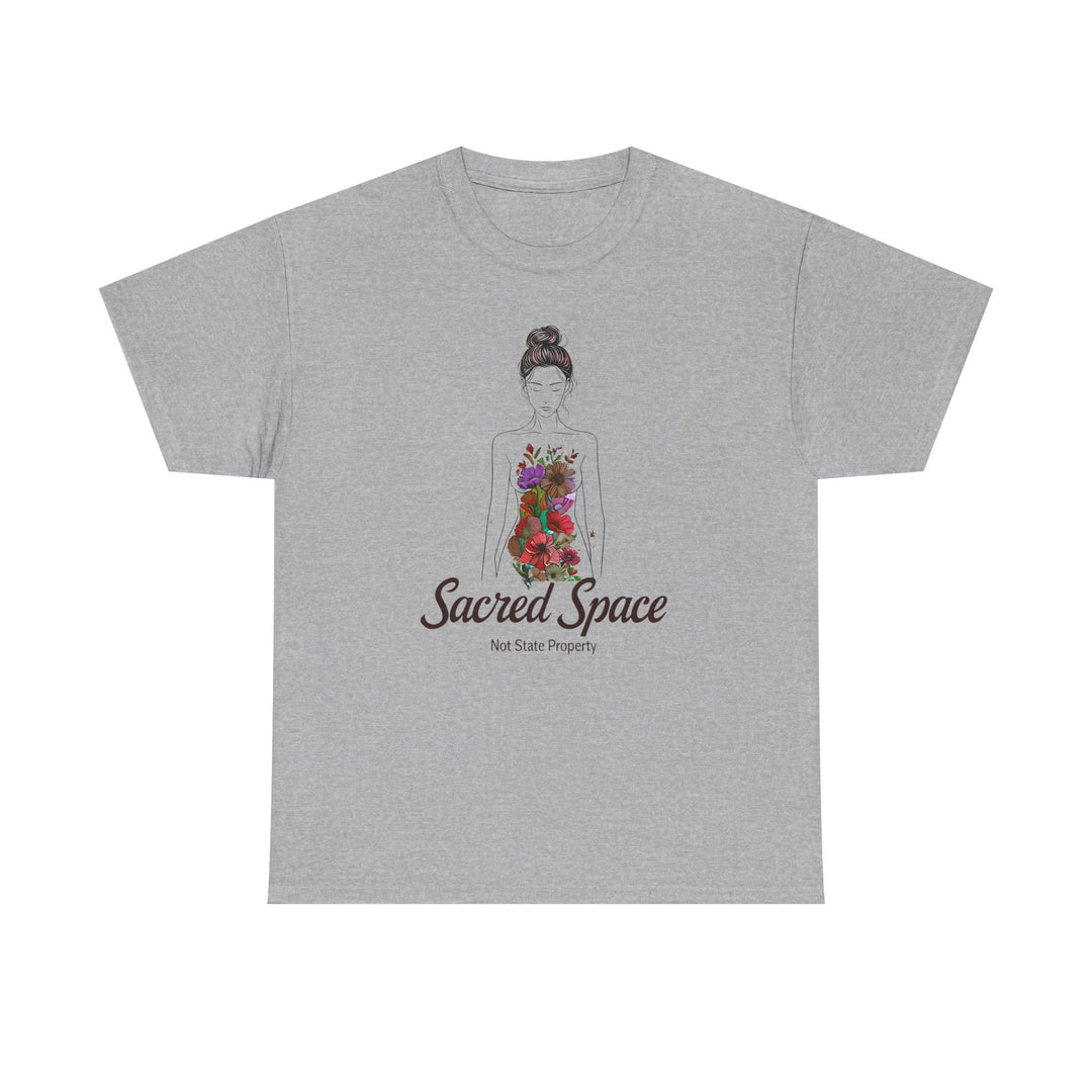 Sacred Space Feminist TShirt  ProChoice Body Autonomy Tee Empowering Floral Graphic Shirt Women's Rights Protest Top