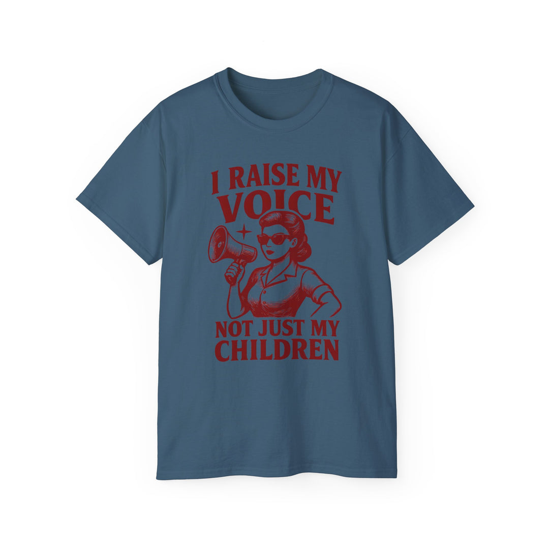 Vintage Megaphone Mom Tee, Retro Power Parenting Shirt, Activist Mother T-Shirt, Feminist Protest Top, Unisex Cotton Tee- Ten & Timber