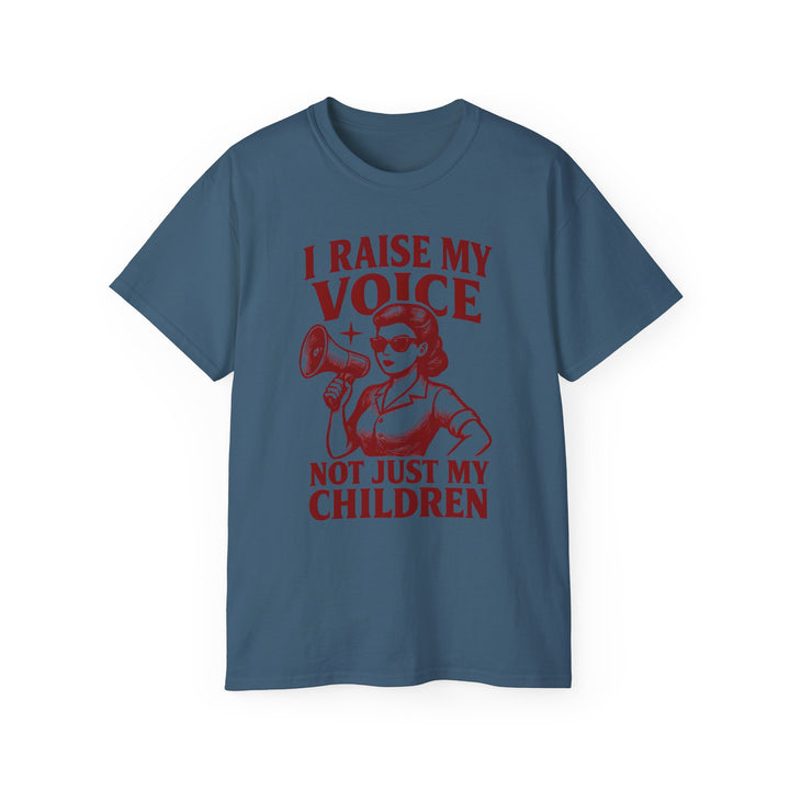 Vintage Megaphone Mom Tee, Retro Power Parenting Shirt, Activist Mother T-Shirt, Feminist Protest Top, Unisex Cotton Tee- Ten & Timber