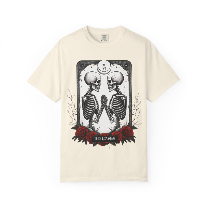 The Lovers Tarot Card Skeleton T-Shirt Gothic Romance Tarot Tee- Ten & Timber
