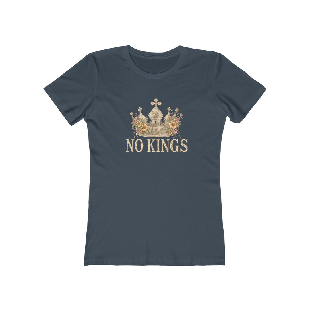 No Kings T-Shirt | Anti-Monarchy Crown Graphic Tee- Ten & Timber