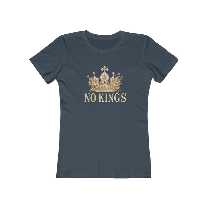 No Kings T-Shirt | Anti-Monarchy Crown Graphic Tee- Ten & Timber
