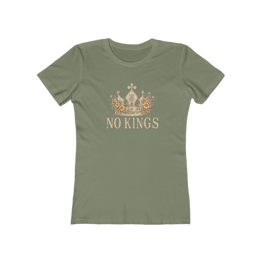 No Kings T-Shirt | Anti-Monarchy Crown Graphic Tee- Ten & Timber