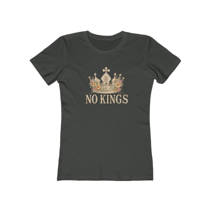 No Kings T-Shirt | Anti-Monarchy Crown Graphic Tee- Ten & Timber