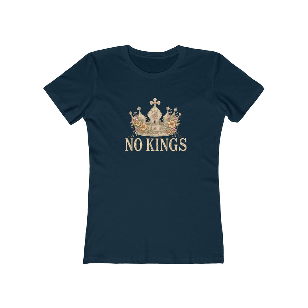 No Kings T-Shirt | Anti-Monarchy Crown Graphic Tee- Ten & Timber