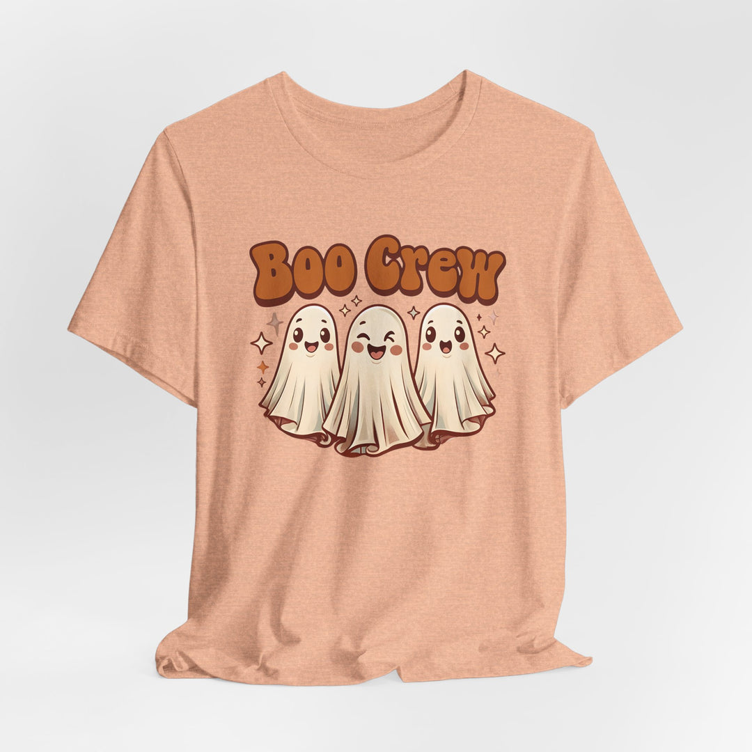 Boo Crew Halloween T-Shirt Cute Retro Ghost Friends Graphic Tee, Spooky Season Shirt, Fall Pumpkin Patch Outfit- Ten & Timber