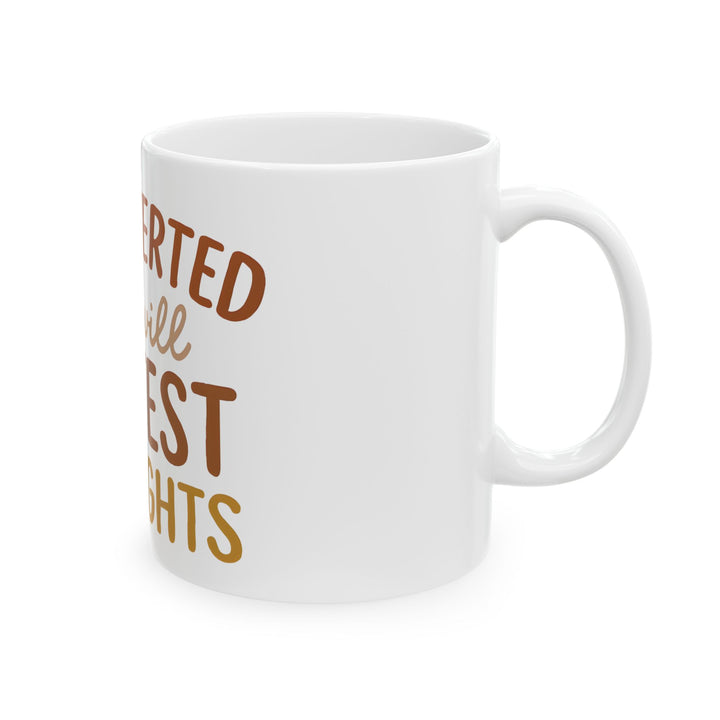 Introverted But Will Protest Mug Feminist Coffee Cup Equal Rights Gift Activist Mug Women's Empowerment Social Justice Drinkware- Ten & Timber
