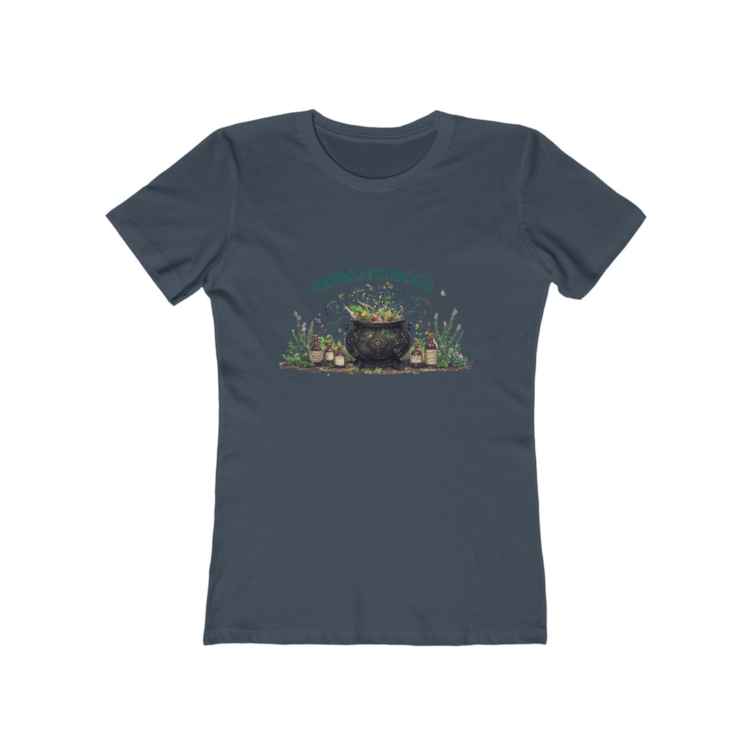 Herbs and Hexes Witchy T-Shirt | Mystical Cauldron Herbal Magic Tee- Ten & Timber