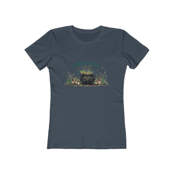 Herbs and Hexes Witchy T-Shirt | Mystical Cauldron Herbal Magic Tee- Ten & Timber