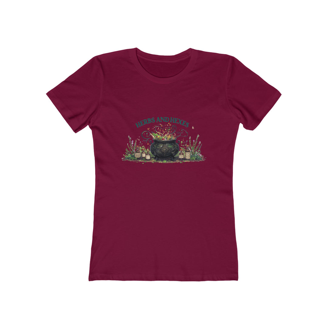 Herbs and Hexes Witchy T-Shirt | Mystical Cauldron Herbal Magic Tee- Ten & Timber