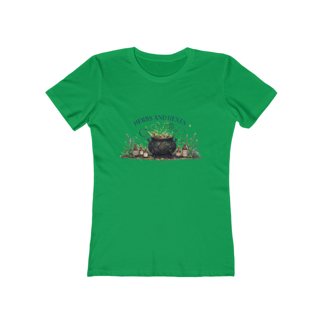 Herbs and Hexes Witchy T-Shirt | Mystical Cauldron Herbal Magic Tee- Ten & Timber