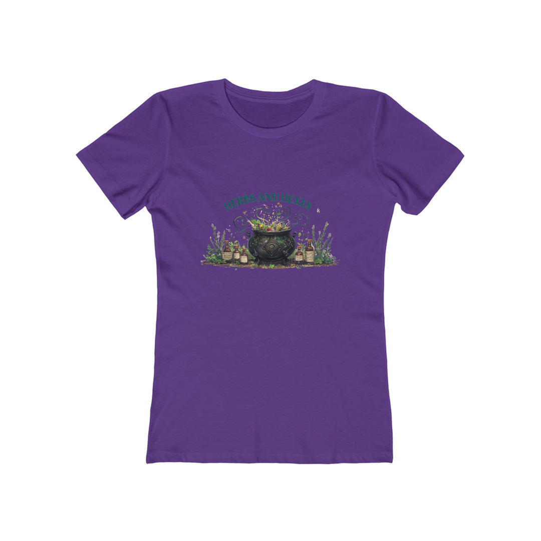 Herbs and Hexes Witchy T-Shirt | Mystical Cauldron Herbal Magic Tee- Ten & Timber