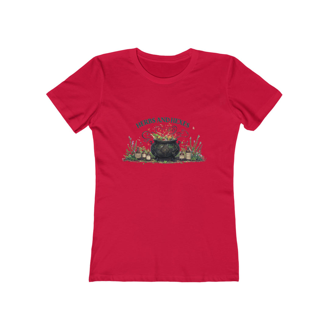 Herbs and Hexes Witchy T-Shirt | Mystical Cauldron Herbal Magic Tee- Ten & Timber