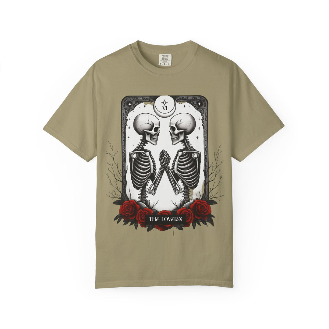 The Lovers Tarot Card Skeleton T-Shirt Gothic Romance Tarot Tee- Ten & Timber