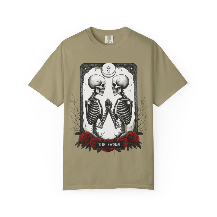 The Lovers Tarot Card Skeleton T-Shirt Gothic Romance Tarot Tee- Ten & Timber