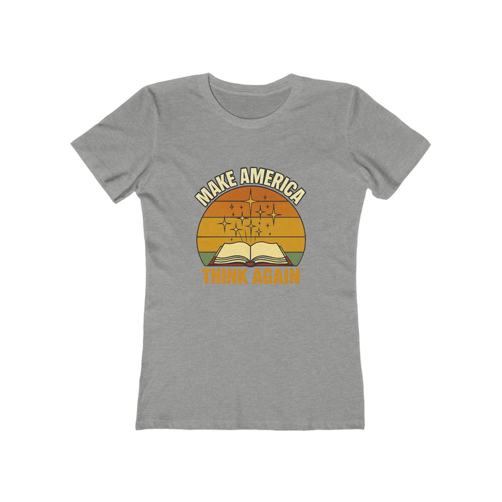 Make America Think Again T-Shirt | Retro Book Graphic Motivational Tee- Ten & Timber