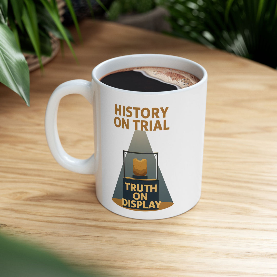 History on Trial Mug – Truth on Display Activist Coffee Cup- Ten & Timber