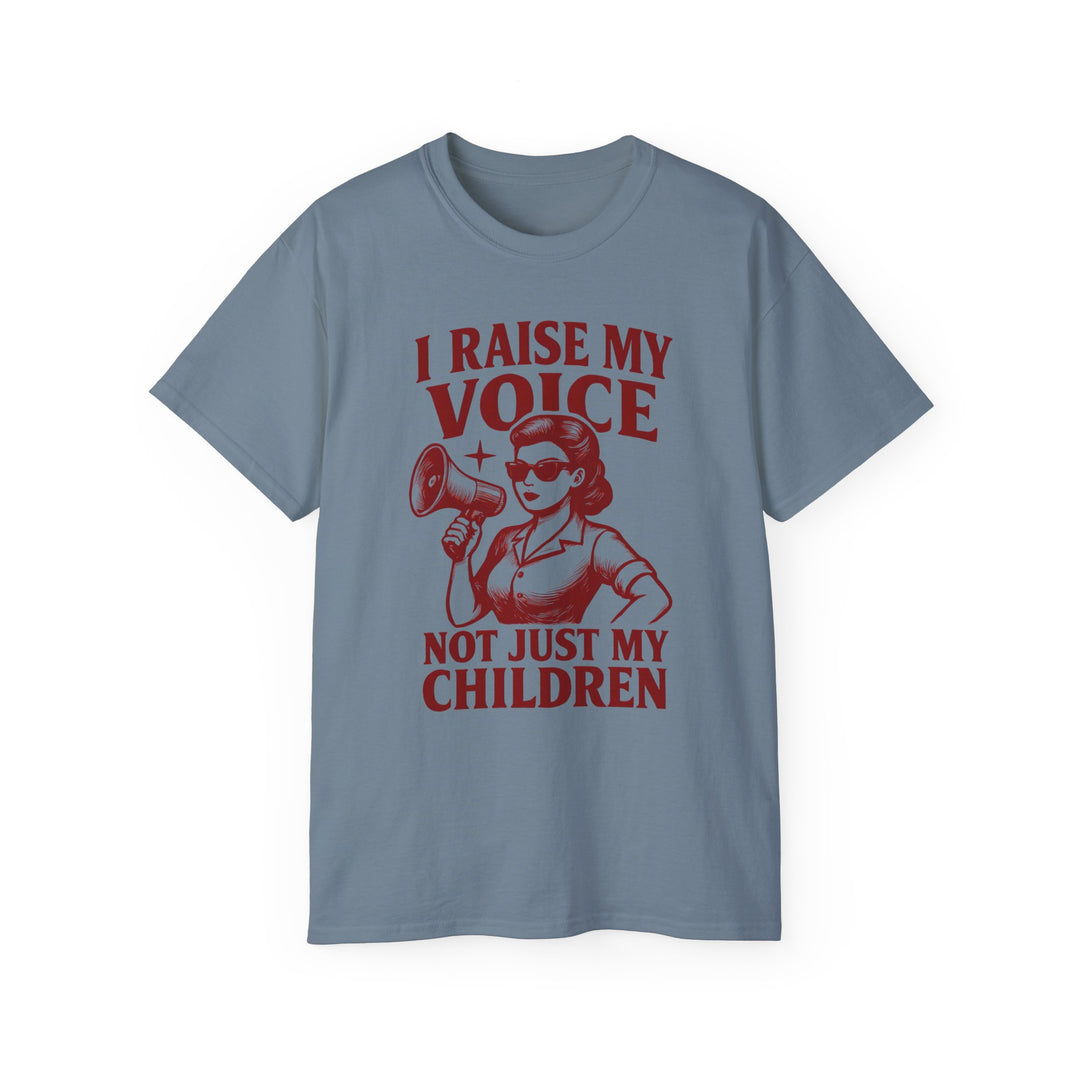 Vintage Megaphone Mom Tee, Retro Power Parenting Shirt, Activist Mother T-Shirt, Feminist Protest Top, Unisex Cotton Tee- Ten & Timber