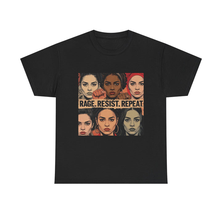 Rage Resist Repeat TShirt Feminist Protest Graphic Tee  Empowerment Shirt for Women  Bold Social Justice Apparel